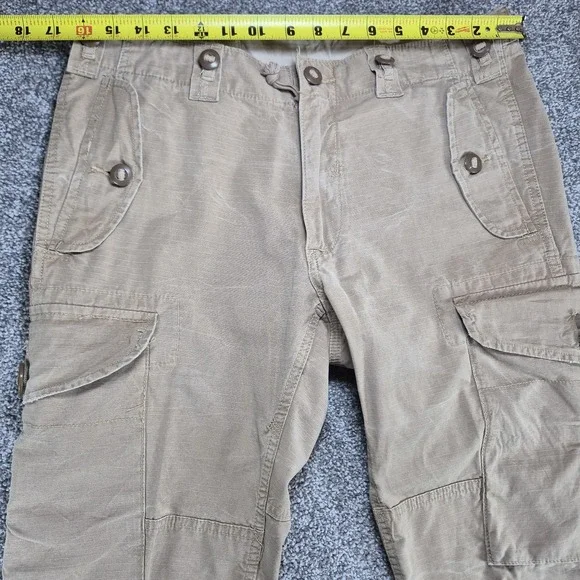 Vintage Polo Ralph Lauren RLPC OG-107 GS Combat Trousers Mens 32x30 Khaki